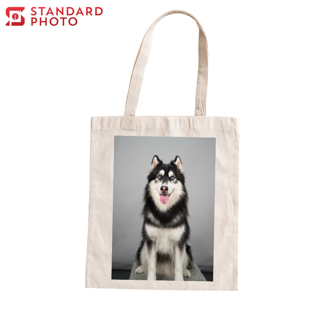 Customizable Tote Bag Vertical Printed Canvas