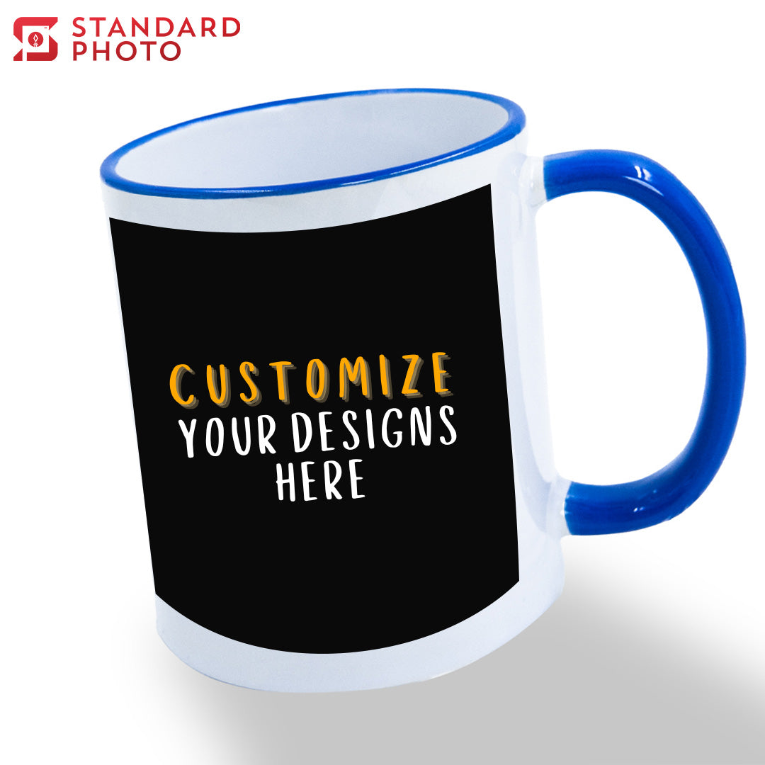StandardPhoto Customisable Mugs Blue Colour