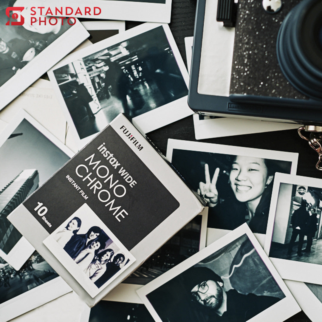 StandardPhoto Fujifilm Instax Wide Monochrome Camera and Box