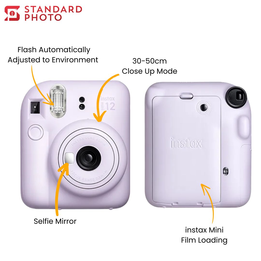 StandardPhoto Fujifilm instax Mini 12 Combo Kit Views and Instructions