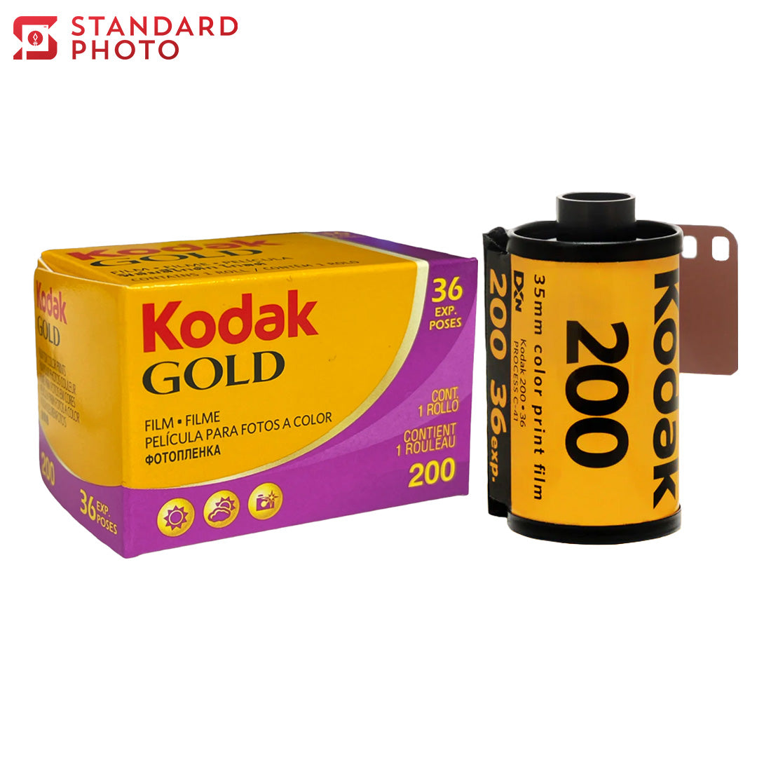 StandardPhoto Kodak 200 Gold Film 36Exp Box and Film Roll