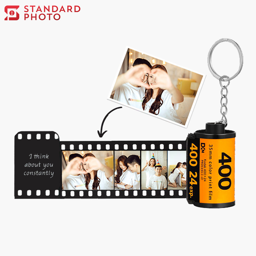 StandardPhoto Photo Film Roll Keychain Custom Photo