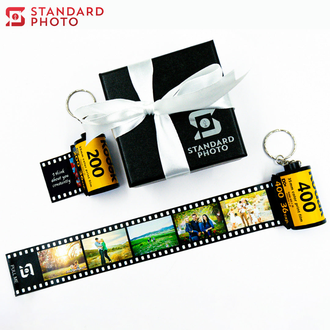 StandardPhoto Photo Film Roll Keychain with Packaging