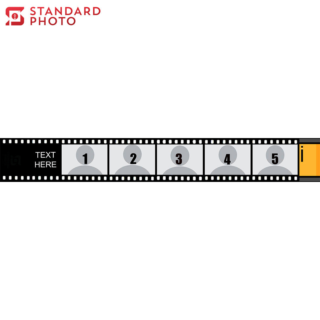 StandardPhoto Photo Film Roll Keychain Instruction with Text