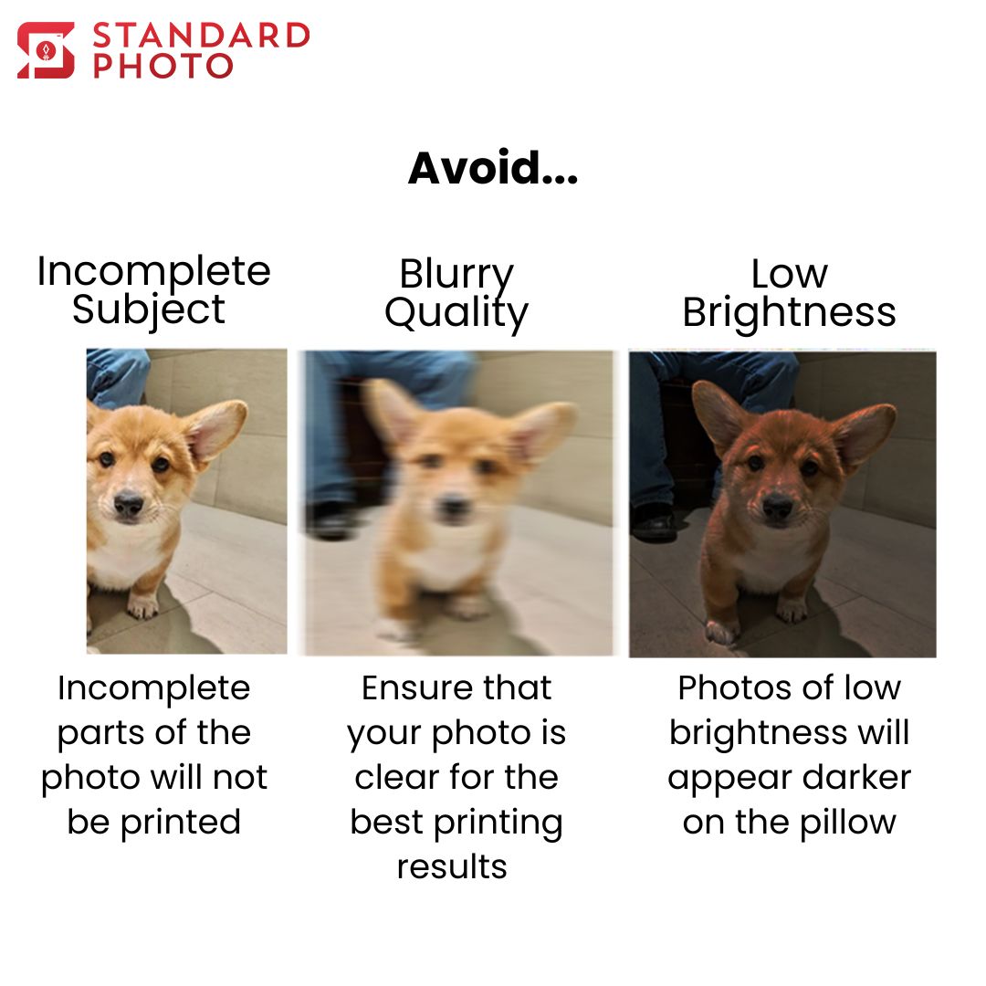 StandardPhoto Customisable Pillow Prints Image Quality What to Upload Do and Do Not Do 