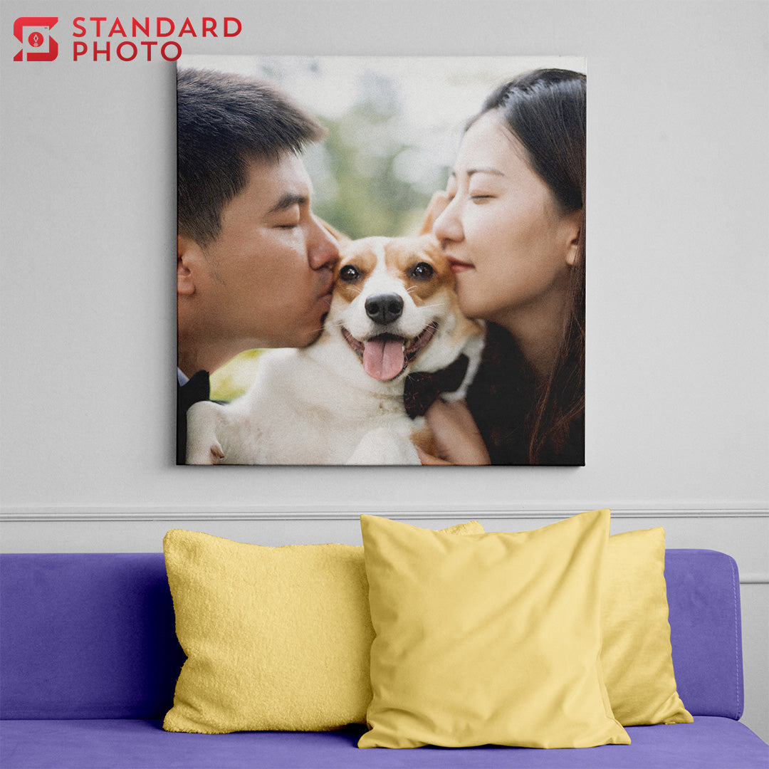 StandardPhoto Premium Square Canvas Prints Display Example Home Wall Mount 