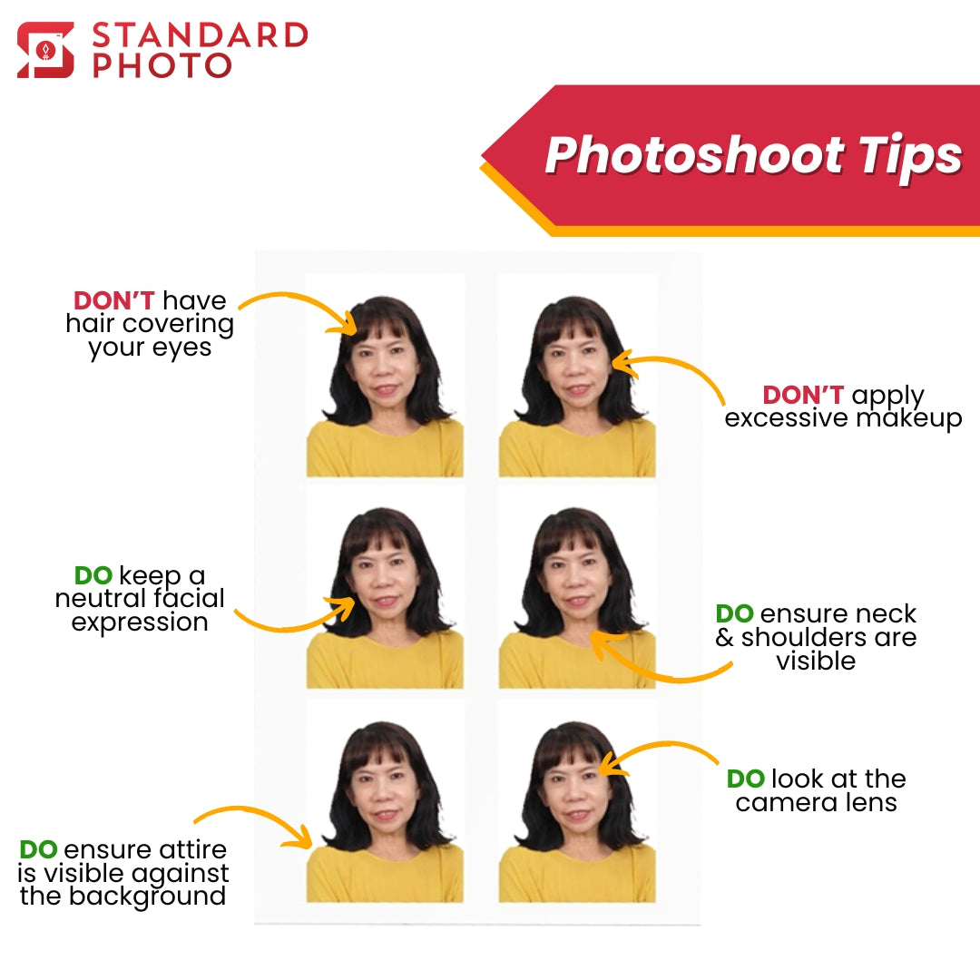StandardPhoto Passport Photo Printing Photoshoot Tips Dos and Donts Requirements Steps Instructions Guidelines