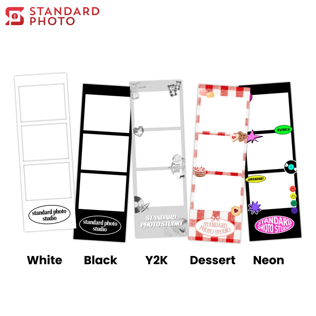 Standard Photo XL Photo Strip Printing Large Enlarged Big Prints Frame White Black Y2K Dessert Neon