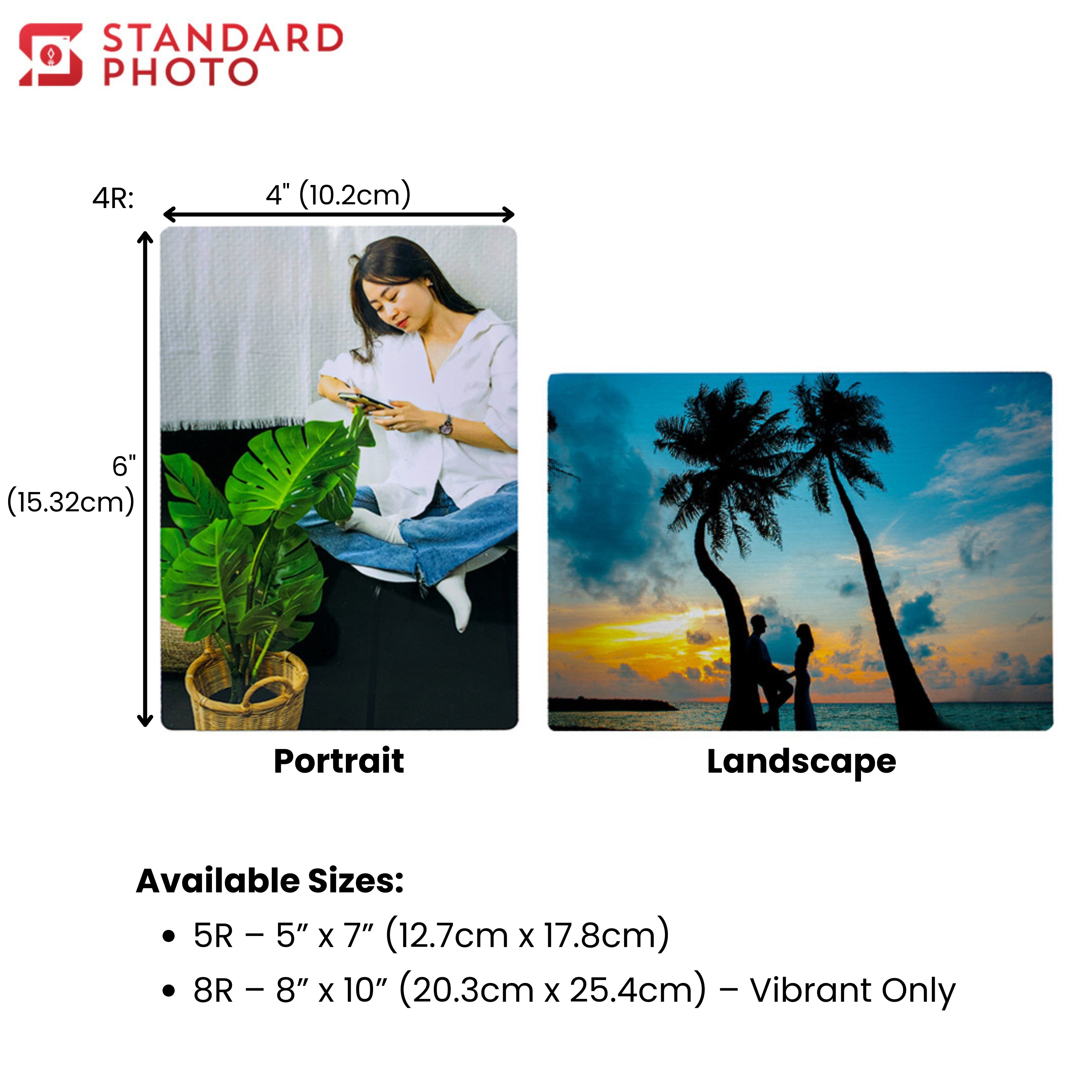Table-Top Metal Prints – Standard Photo