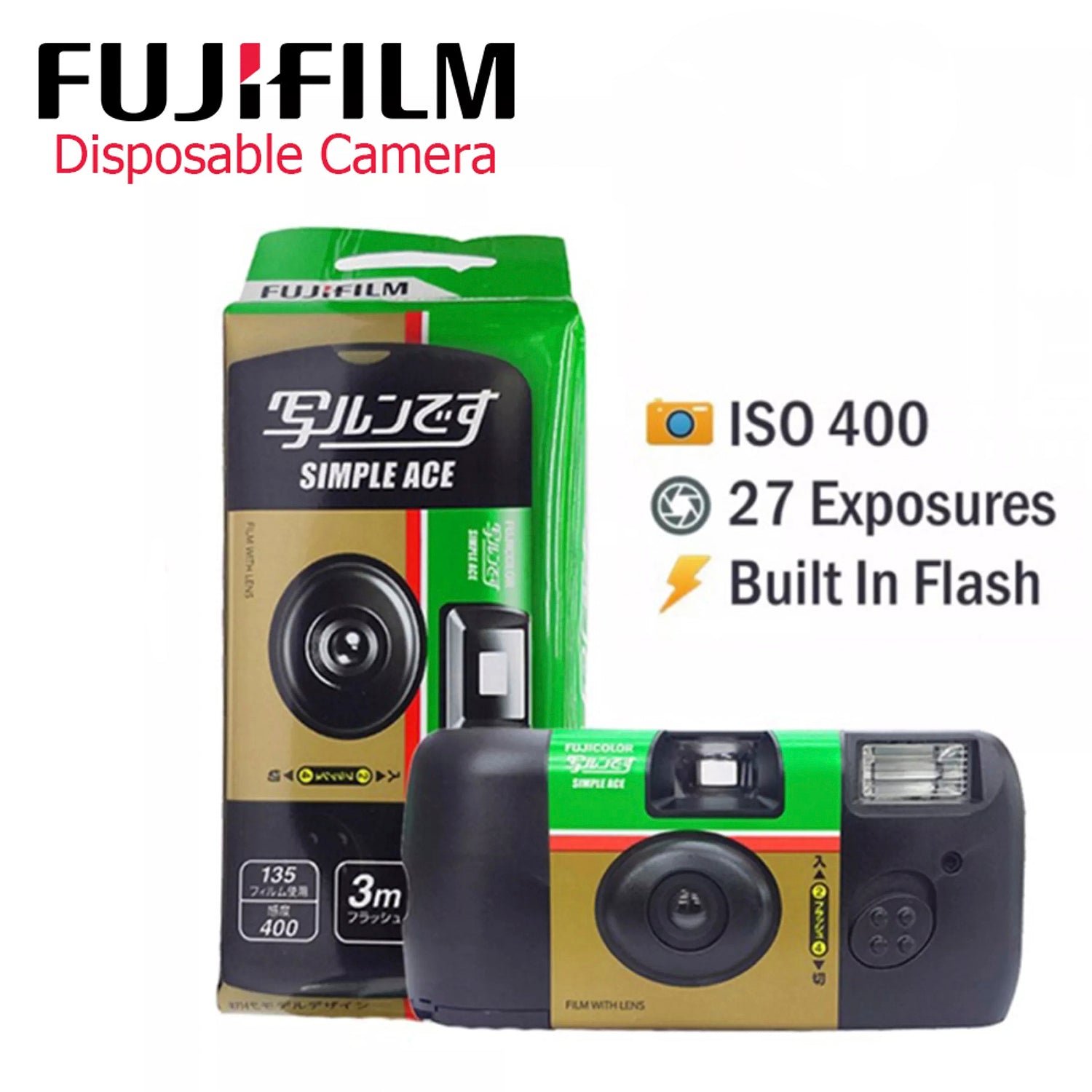 Fujifilm Simple Ace 400 Disposable Camera